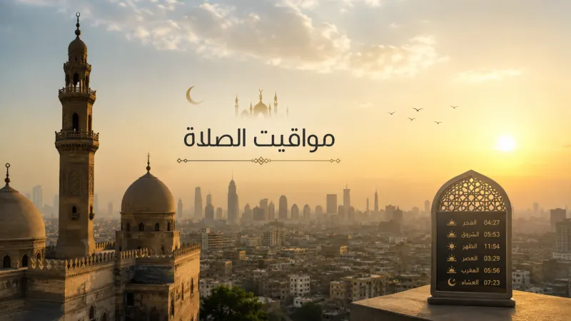 مواقيت الصلاة اليوم في مصر