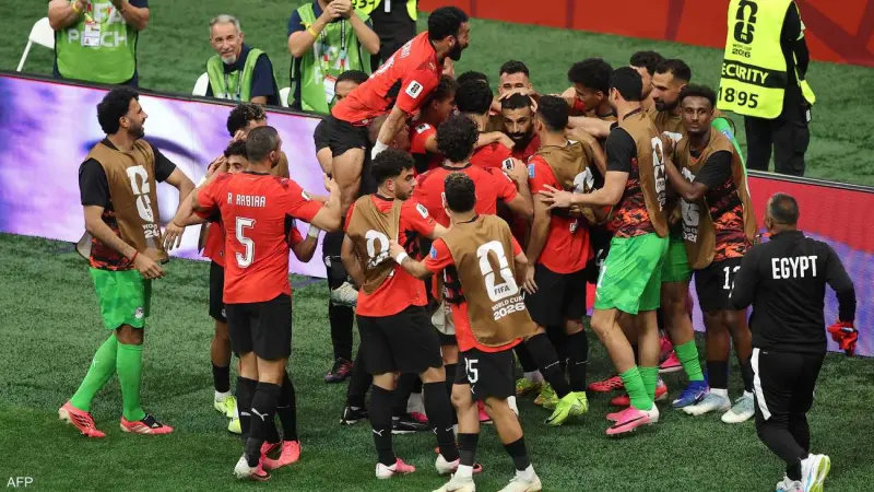 احتفال منتخب مصر