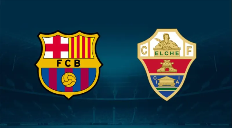 القنوات الناقلة لمباراة إلتشي وبرشلونة
