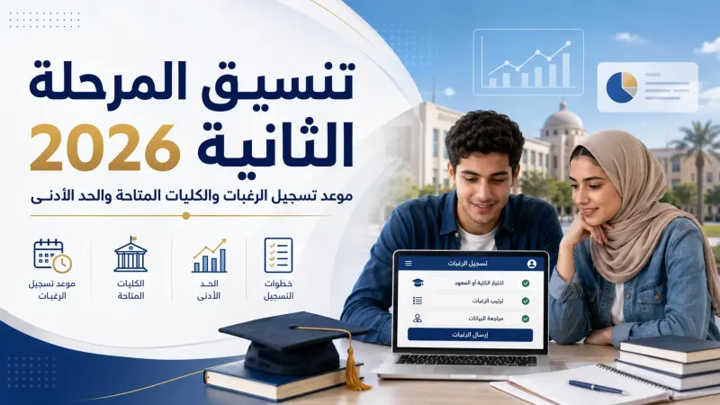 تنسيق المرحلة الثانية 2026