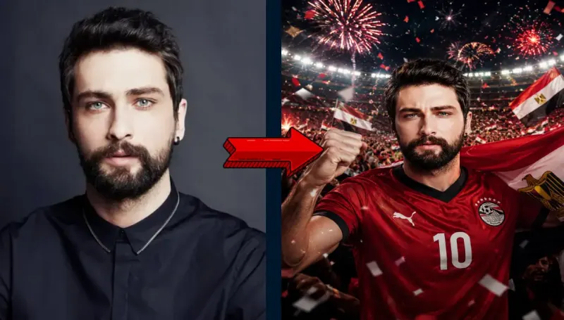 تصميم صورتك بقميص منتخب مصر